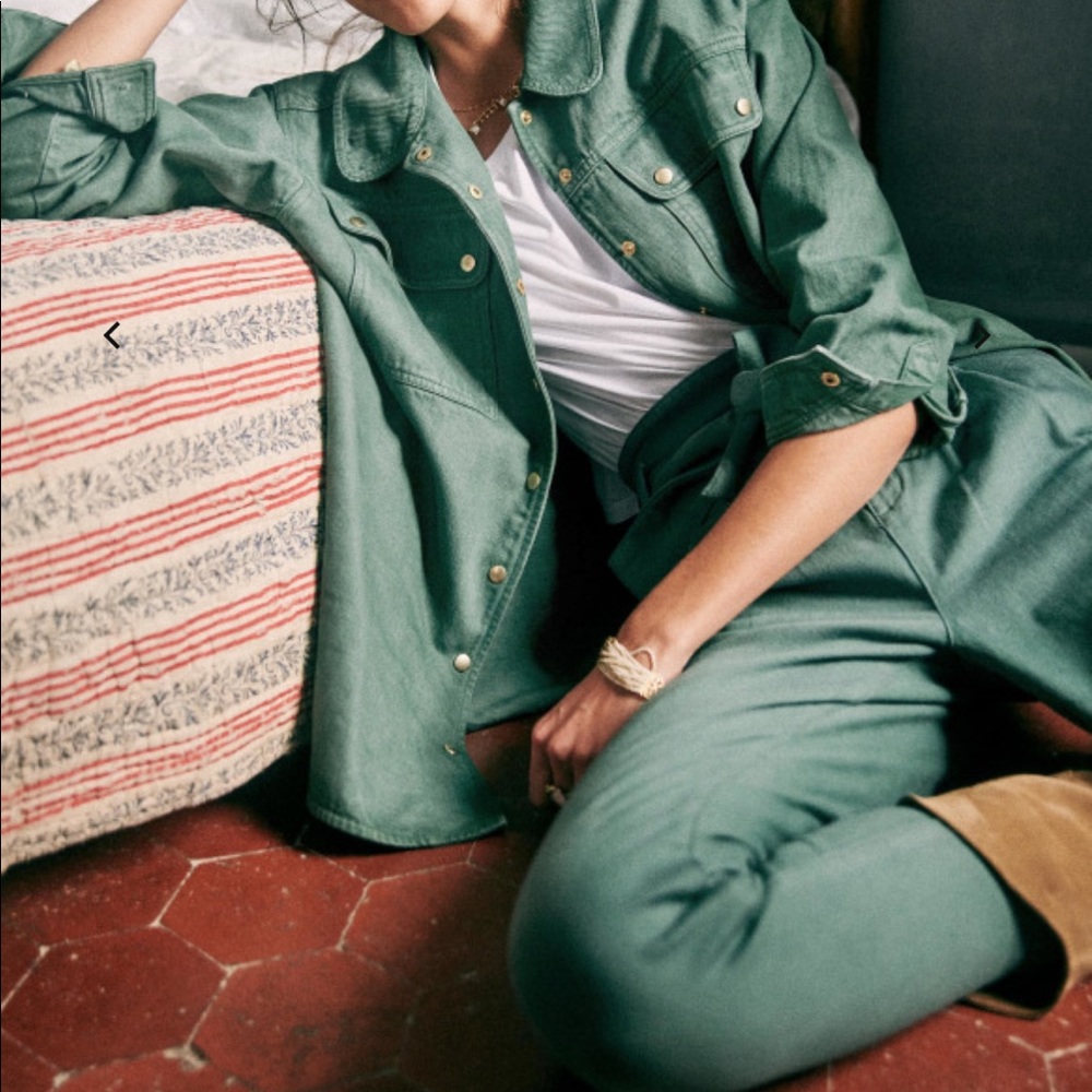 Sezane pants - jade green size 36